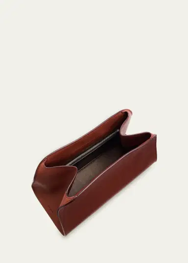 The Row Peggy Clutch Shoulder Bag in Saddle Leather | Thumbnail 5 The Row Peggy Clutch Shoulder Bag in Saddle Leather | Thumbnail 5