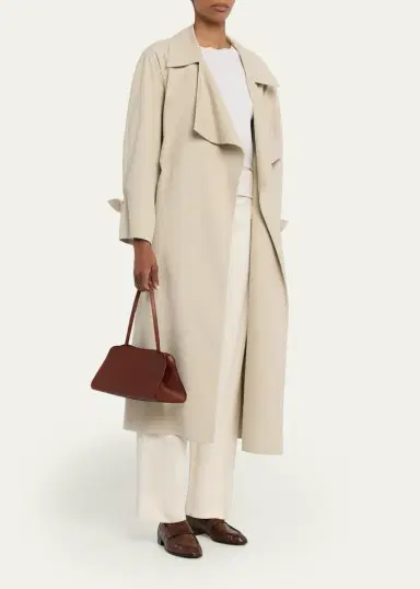 The Row Peggy Clutch Shoulder Bag in Saddle Leather | Thumbnail 6 The Row Peggy Clutch Shoulder Bag in Saddle Leather | Thumbnail 6
