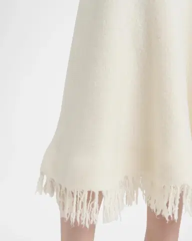 Bottega Veneta Wool Knit Fringe Midi Trumpet Skirt | Thumbnail 5 Bottega Veneta Wool Knit Fringe Midi Trumpet Skirt | Thumbnail 5
