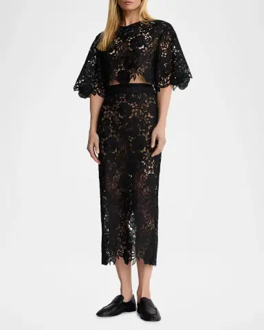 SMYTHE Guipure Lace Pencil Skirt | Thumbnail 2 SMYTHE Guipure Lace Pencil Skirt | Thumbnail 2