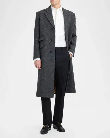 Valentino Garavani Men's Gabardine Straight-Leg Trousers | Thumbnail 2 Valentino Garavani Men's Gabardine Straight-Leg Trousers | Thumbnail 2