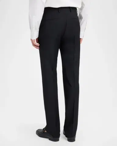 Valentino Garavani Men's Gabardine Straight-Leg Trousers | Thumbnail 3 Valentino Garavani Men's Gabardine Straight-Leg Trousers | Thumbnail 3
