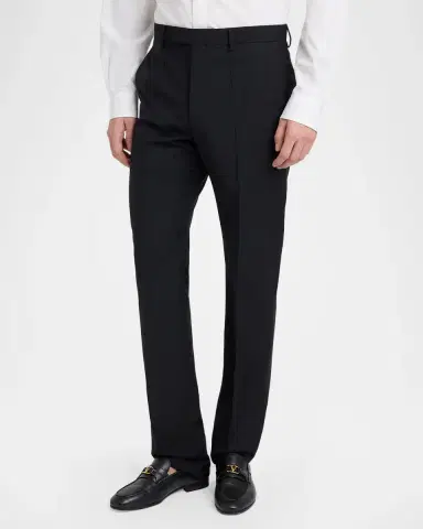 Valentino Garavani Men's Gabardine Straight-Leg Trousers | Thumbnail 4 Valentino Garavani Men's Gabardine Straight-Leg Trousers | Thumbnail 4