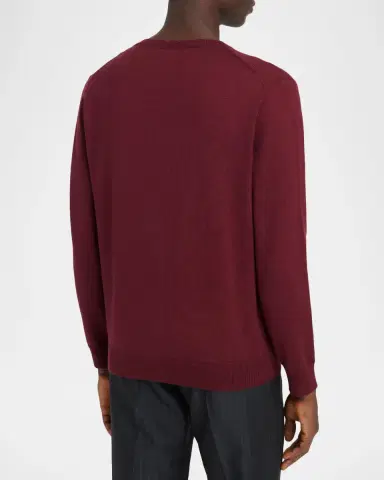 Valentino Garavani Men's Wool Vlogo V-Neck Sweater | Thumbnail 3 Valentino Garavani Men's Wool Vlogo V-Neck Sweater | Thumbnail 3