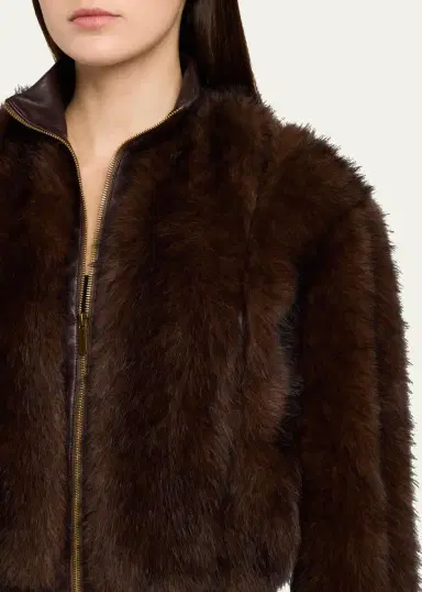 Zimmermann Valiant Faux Fur Bomber Jacket | Thumbnail 5 Zimmermann Valiant Faux Fur Bomber Jacket | Thumbnail 5