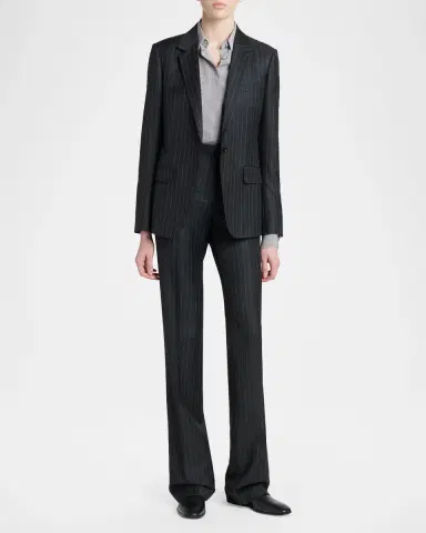 Tom Ford Wool-Mohair Pinstripe Trousers | Thumbnail 2 Tom Ford Wool-Mohair Pinstripe Trousers | Thumbnail 2