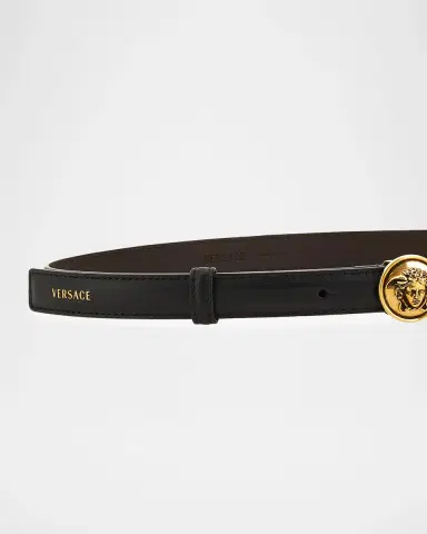 Versace Medusa Leather Belt | Thumbnail 2 Versace Medusa Leather Belt | Thumbnail 2