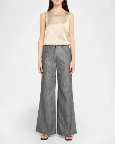 PESERICO Sleeveless Punto Luce Crewneck Top | Thumbnail 2 PESERICO Sleeveless Punto Luce Crewneck Top | Thumbnail 2