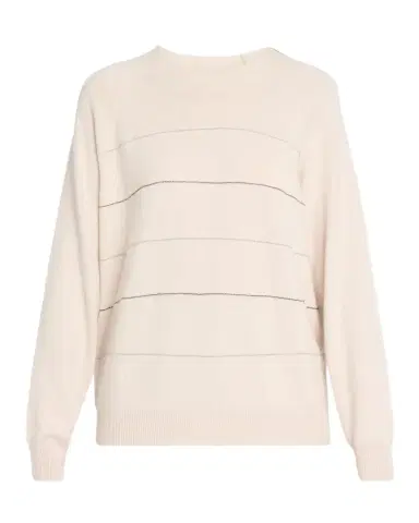 PESERICO Striped Chain-Trim Crewneck Sweater | Thumbnail 1 PESERICO Striped Chain-Trim Crewneck Sweater | Thumbnail 1