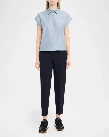 PESERICO Cropped Slim-Fit Pants | Thumbnail 2 PESERICO Cropped Slim-Fit Pants | Thumbnail 2