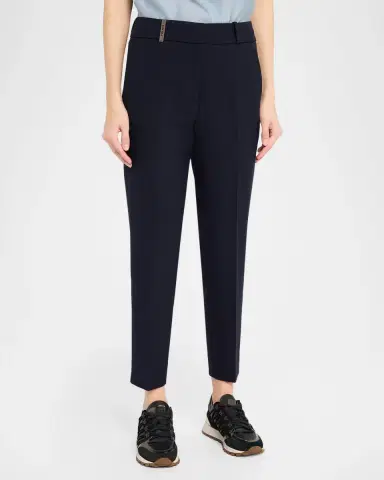PESERICO Cropped Slim-Fit Pants | Thumbnail 4 PESERICO Cropped Slim-Fit Pants | Thumbnail 4