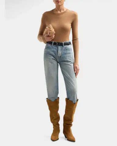 Isabel Marant Denvee Suede Tall Western Boots | Thumbnail 3 Isabel Marant Denvee Suede Tall Western Boots | Thumbnail 3