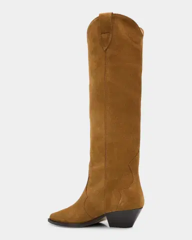 Isabel Marant Denvee Suede Tall Western Boots | Thumbnail 4 Isabel Marant Denvee Suede Tall Western Boots | Thumbnail 4