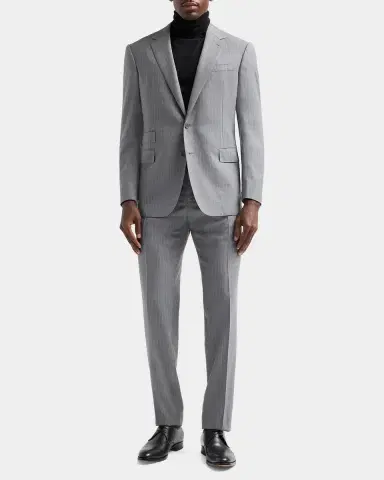 Ralph Lauren Men's Wool Single-Breasted Pinstripe Suit | Thumbnail 2 Ralph Lauren Men's Wool Single-Breasted Pinstripe Suit | Thumbnail 2