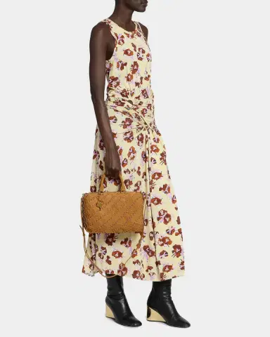 Rabanne Suede-Cotton Top Handle Bag | Thumbnail 5 Rabanne Suede-Cotton Top Handle Bag | Thumbnail 5