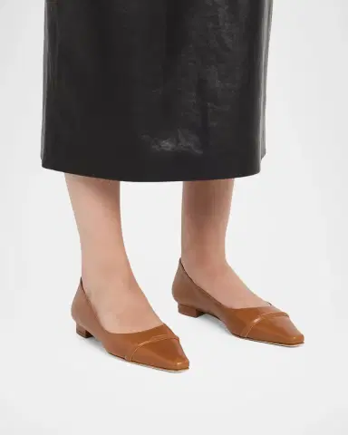 Manolo Blahnik Continu Leather Ballerina Flats | Thumbnail 2 Manolo Blahnik Continu Leather Ballerina Flats | Thumbnail 2