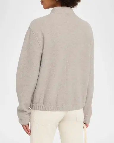 Eileen Fisher Button-Front Boiled Wool Jacket | Thumbnail 3 Eileen Fisher Button-Front Boiled Wool Jacket | Thumbnail 3
