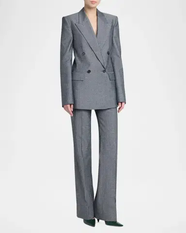 Stella McCartney Twill Straight-Leg Pants | Thumbnail 2 Stella McCartney Twill Straight-Leg Pants | Thumbnail 2