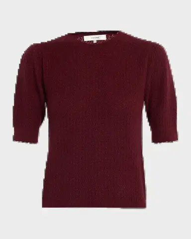 Frame The Gathered Honeycomb Cashmere Sweater | Thumbnail 2 Frame The Gathered Honeycomb Cashmere Sweater | Thumbnail 2