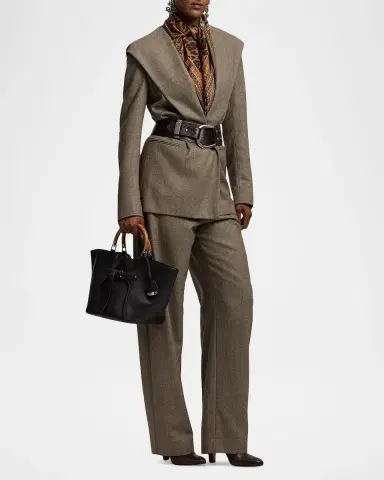 Ralph Lauren Collection Stassie Hooded Single-Breasted Wool Jacket | Thumbnail 2 Ralph Lauren Collection Stassie Hooded Single-Breasted Wool Jacket | Thumbnail 2