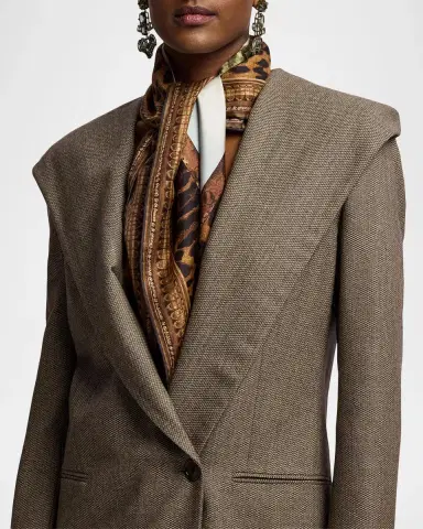 Ralph Lauren Collection Stassie Hooded Single-Breasted Wool Jacket | Thumbnail 5 Ralph Lauren Collection Stassie Hooded Single-Breasted Wool Jacket | Thumbnail 5