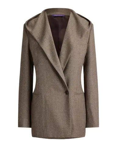 Ralph Lauren Collection Stassie Hooded Single-Breasted Wool Jacket | Thumbnail 1 Ralph Lauren Collection Stassie Hooded Single-Breasted Wool Jacket | Thumbnail 1