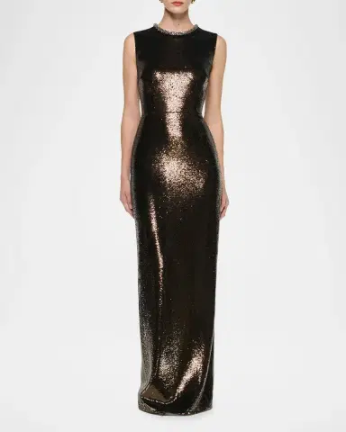 Roland Mouret Sequined Sleeveless Column Gown | Thumbnail 2 Roland Mouret Sequined Sleeveless Column Gown | Thumbnail 2