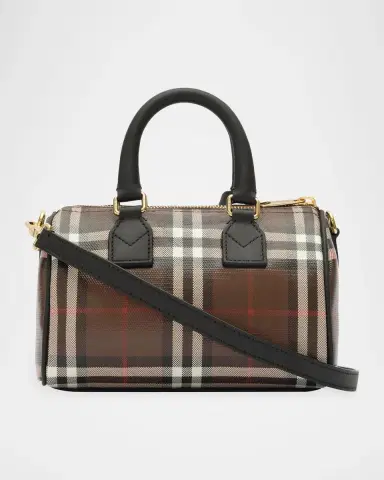 Burberry Mini Check Bowling Bag | Thumbnail 5 Burberry Mini Check Bowling Bag | Thumbnail 5
