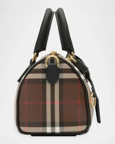 Burberry Mini Check Bowling Bag | Thumbnail 7 Burberry Mini Check Bowling Bag | Thumbnail 7