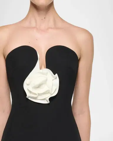 Roland Mouret Strapless Rosette Column Gown | Thumbnail 5 Roland Mouret Strapless Rosette Column Gown | Thumbnail 5