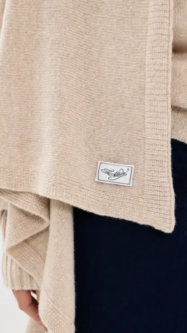 The Attico Draped Wool Sweater Beige | Thumbnail 6 The Attico Draped Wool Sweater Beige | Thumbnail 6