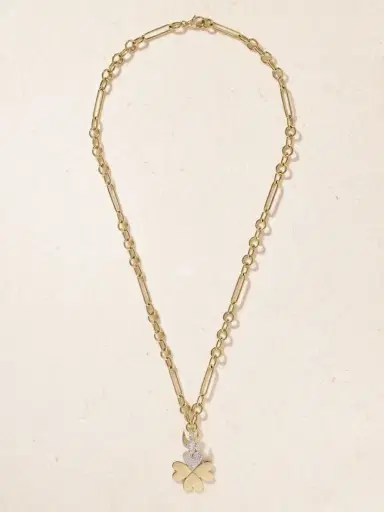 Foundrae 18-karat Gold Diamond Pendant Necklace | Thumbnail 4 Foundrae 18-karat Gold Diamond Pendant Necklace | Thumbnail 4