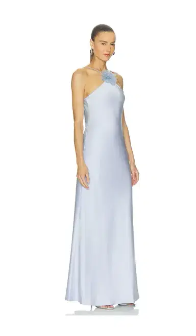 ALEJANDRA ALONSO ROJAS Halter Slip Gown With Flower | Thumbnail 2 ALEJANDRA ALONSO ROJAS Halter Slip Gown With Flower | Thumbnail 2