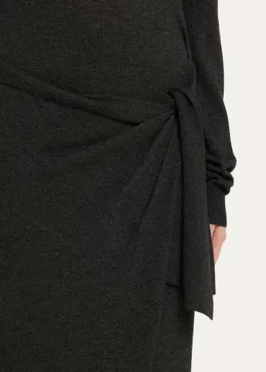 Isabel Marant Jozira Button-Shoulder Wrap Maxi Sweater Dress | Thumbnail 5 Isabel Marant Jozira Button-Shoulder Wrap Maxi Sweater Dress | Thumbnail 5