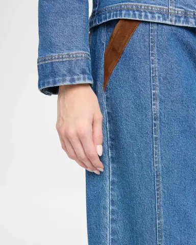 Cinq à Sept Dillon Suede Waist Jeans | Thumbnail 5 Cinq à Sept Dillon Suede Waist Jeans | Thumbnail 5