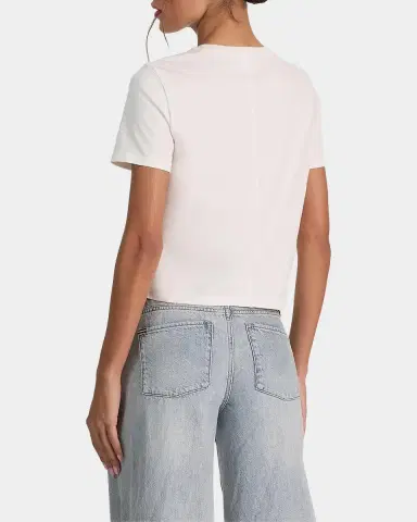 Alice + Olivia Cindy Embellished Butterfly Cropped T-Shirt | Thumbnail 3 Alice + Olivia Cindy Embellished Butterfly Cropped T-Shirt | Thumbnail 3