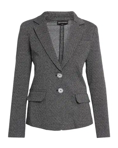 Emporio Armani Chevron Single-Breasted Blazer | Thumbnail 1 Emporio Armani Chevron Single-Breasted Blazer | Thumbnail 1