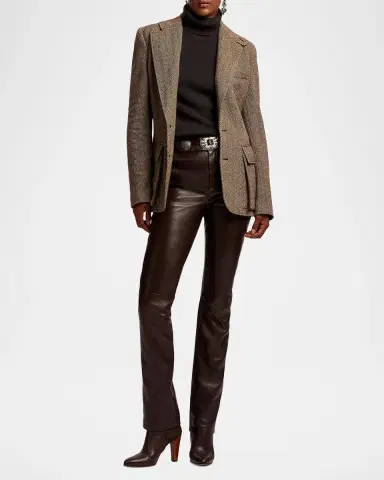 Ralph Lauren Collection Banbury Leather Slim-Leg Pants | Thumbnail 2 Ralph Lauren Collection Banbury Leather Slim-Leg Pants | Thumbnail 2