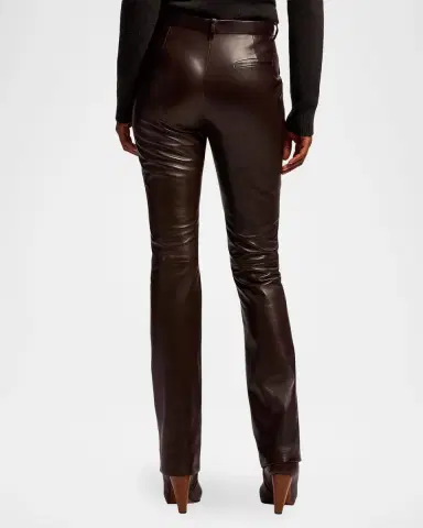 Ralph Lauren Collection Banbury Leather Slim-Leg Pants | Thumbnail 3 Ralph Lauren Collection Banbury Leather Slim-Leg Pants | Thumbnail 3