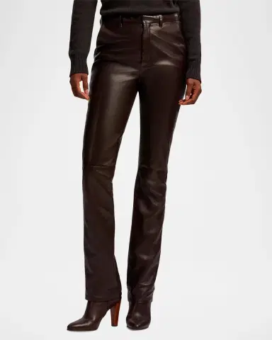 Ralph Lauren Collection Banbury Leather Slim-Leg Pants | Thumbnail 4 Ralph Lauren Collection Banbury Leather Slim-Leg Pants | Thumbnail 4
