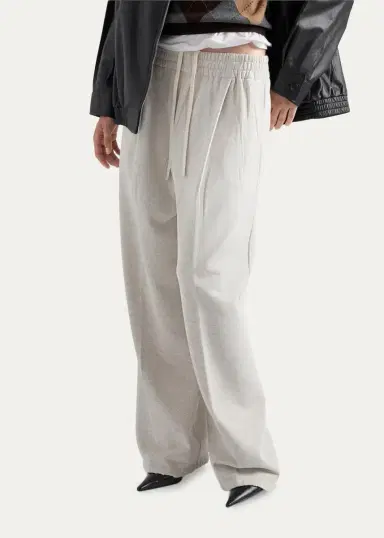 Prada Cotton Wide-Leg Sweatpants | Thumbnail 4 Prada Cotton Wide-Leg Sweatpants | Thumbnail 4