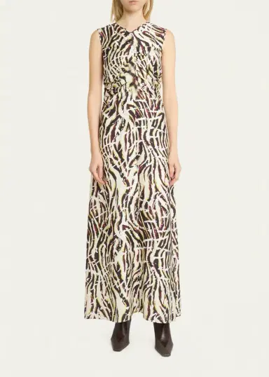 Proenza Schouler Clem Ruched Maxi Dress | Thumbnail 2 Proenza Schouler Clem Ruched Maxi Dress | Thumbnail 2