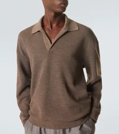Giorgio Armani Virgin wool polo sweater | Thumbnail 2 Giorgio Armani Virgin wool polo sweater | Thumbnail 2