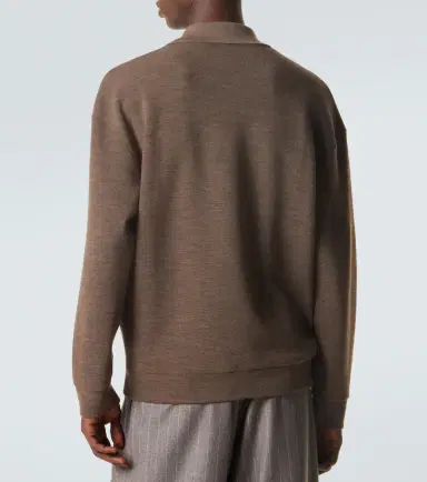 Giorgio Armani Virgin wool polo sweater | Thumbnail 3 Giorgio Armani Virgin wool polo sweater | Thumbnail 3