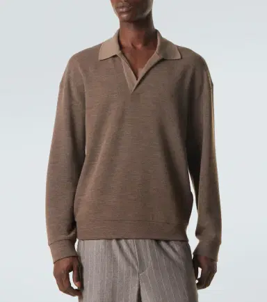 Giorgio Armani Virgin wool polo sweater | Thumbnail 4 Giorgio Armani Virgin wool polo sweater | Thumbnail 4