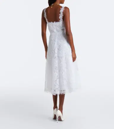 Carolina Herrera Floral guipure lace midi dress | Thumbnail 4 Carolina Herrera Floral guipure lace midi dress | Thumbnail 4