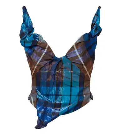 Vivienne Westwood Draped plaid bustier top | Thumbnail 1 Vivienne Westwood Draped plaid bustier top | Thumbnail 1