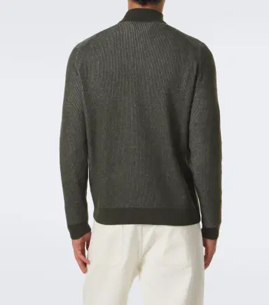 Slowear Ribbed-knit virgin wool half-zip sweater | Thumbnail 3 Slowear Ribbed-knit virgin wool half-zip sweater | Thumbnail 3