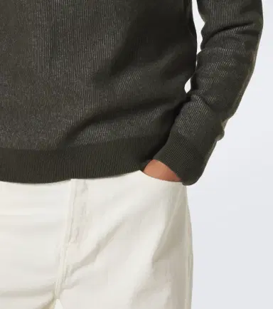 Slowear Ribbed-knit virgin wool half-zip sweater | Thumbnail 6 Slowear Ribbed-knit virgin wool half-zip sweater | Thumbnail 6