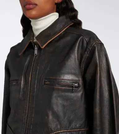 Polo Ralph Lauren Oversized leather jacket | Thumbnail 2 Polo Ralph Lauren Oversized leather jacket | Thumbnail 2